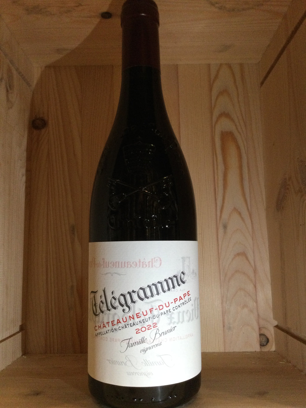 Vieux Telegraphe Telegramme Chat-du-Pape Rouge